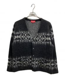 SUPREME（シュプリーム）の古着「Abstract stripe cardigan」｜グレー