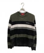 SUPREMEシュプリーム）の古着「Chenille sweater」｜グリーン×ブラック