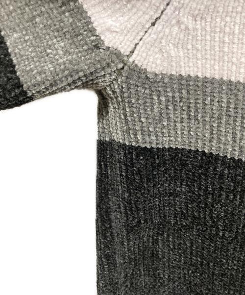 SUPREME（シュプリーム）Supreme (シュプリーム) Chenille sweater グリーン×ブラック サイズ:Mの古着・服飾アイテム