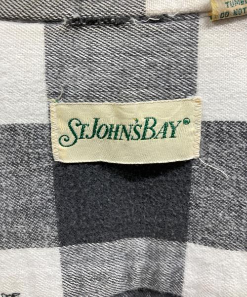 ST JOHN'S BAY（セントジョンズベイ）ST JOHN'S BAY (セントジョンズベイ) ネルシャツ ホワイト サイズ:Mの古着・服飾アイテム
