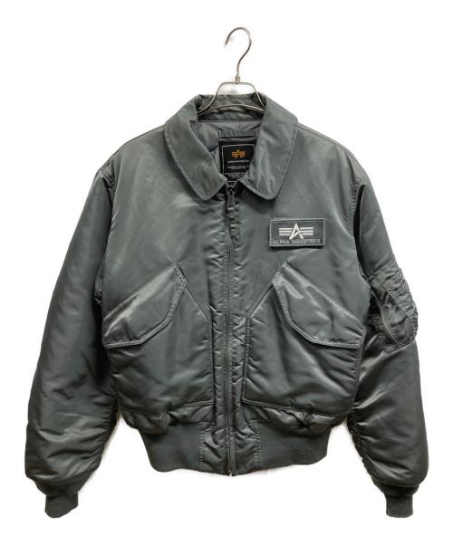 ALPHA（アルファ）ALPHA (アルファ) フライトジャケット カーキ サイズ:Mの古着・服飾アイテム