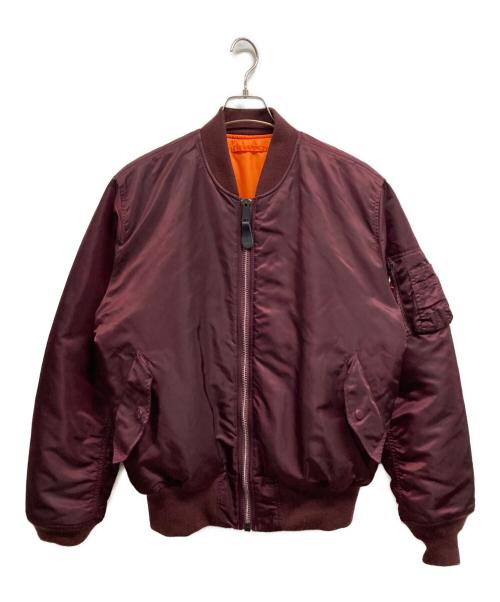 ALPHA（アルファ）ALPHA (アルファ) MA-1 フライトジャケット レッド サイズ:Lの古着・服飾アイテム