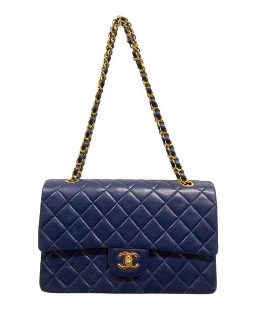 CHANEL（シャネル）CHANEL (シャネル) チェーンショルダーバッグ ネイビーの古着・服飾アイテム