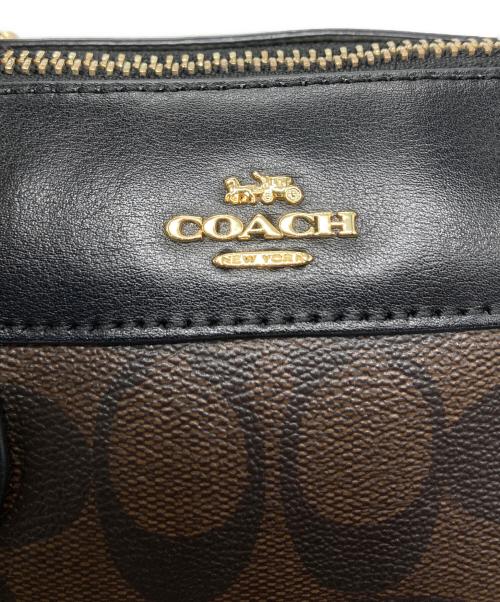 COACH（コーチ）COACH (コーチ) ミニ ローアン クロスボディ バッグ・シグネチャー キャンバス ブラウンの古着・服飾アイテム