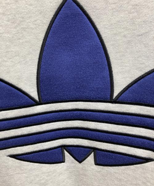 adidas（アディダス）adidas (アディダス) 80～90ｓ中綿アレイヤージップパーカー グレー×ブルー サイズ:XLの古着・服飾アイテム