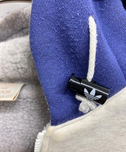 adidas（アディダス）adidas (アディダス) 80～90ｓ中綿アレイヤージップパーカー グレー×ブルー サイズ:XLの古着・服飾アイテム