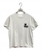 AMI PARISアミ パリス）の古着「ロゴコットンTシャツ」｜ホワイト