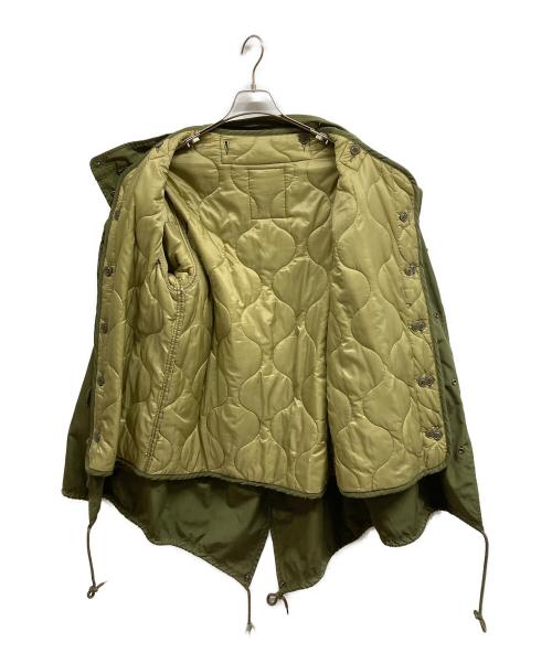 HOUSTON（ヒューストン）HOUSTON (ヒューストン) M-65ライナー付きモッズコート カーキ サイズ:XSの古着・服飾アイテム