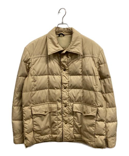 Eddie Bauer（エディーバウアー）Eddie Bauer (エディーバウアー) キルティングダウンジャケット ベージュ サイズ:不明の古着・服飾アイテム