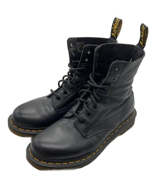 Dr.Martens（ドクターマーチン）Dr.Martens (ドクターマーチン) PASCAL VIRGINIA 8 ホールブーツ ブラック サイズ:UK6の古着・服飾アイテム