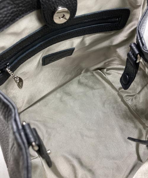 KITAMURA（キタムラ）KITAMURA (キタムラ) フォルムチェンジハンドバッグ ブラックの古着・服飾アイテム