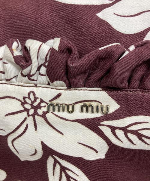 MIU MIU（ミュウミュウ）MIU MIU (ミュウミュウ) トートバッグ ボルドーの古着・服飾アイテム
