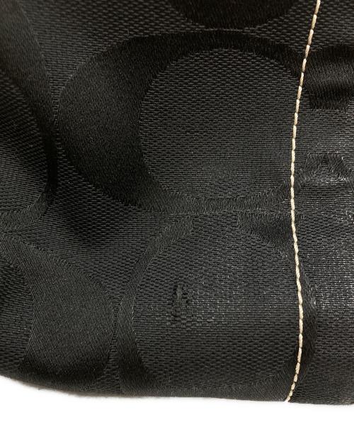 COACH（コーチ）COACH (コーチ) シグネチャー キャンバス   トートバッグ ブラックの古着・服飾アイテム