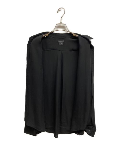 theory（セオリー）theory (セオリー) シルクシャツ ブラック サイズ:Mの古着・服飾アイテム