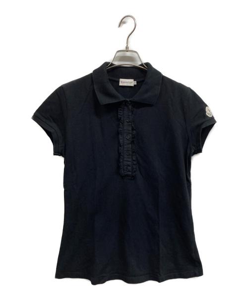 MONCLER（モンクレール）MONCLER (モンクレール) ポロシャツ ブラック サイズ:7の古着・服飾アイテム