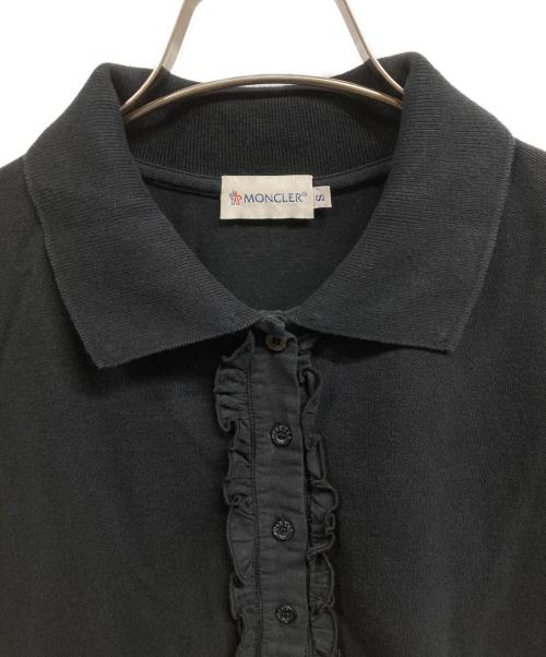 MONCLER（モンクレール）MONCLER (モンクレール) ポロシャツ ブラック サイズ:7の古着・服飾アイテム