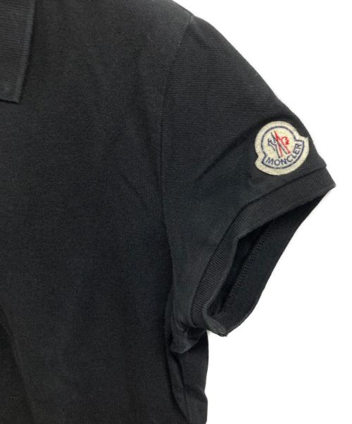 MONCLER（モンクレール）MONCLER (モンクレール) ポロシャツ ブラック サイズ:7の古着・服飾アイテム