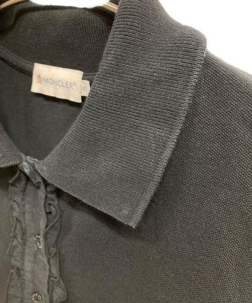 MONCLER（モンクレール）MONCLER (モンクレール) ポロシャツ ブラック サイズ:7の古着・服飾アイテム