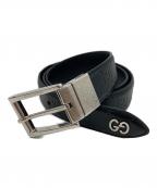 GUCCIグッチ）の古着「GGスプリームレザーベルト」｜ブラック