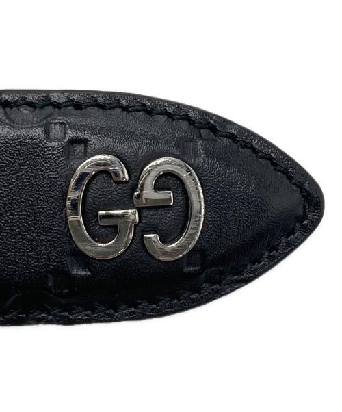 GUCCI（グッチ）GUCCI (グッチ) GGスプリームレザーベルト ブラックの古着・服飾アイテム