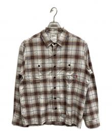 NEIGHBORHOOD（ネイバーフッド）の古着「オンブレチェックシャツ」｜ベージュ