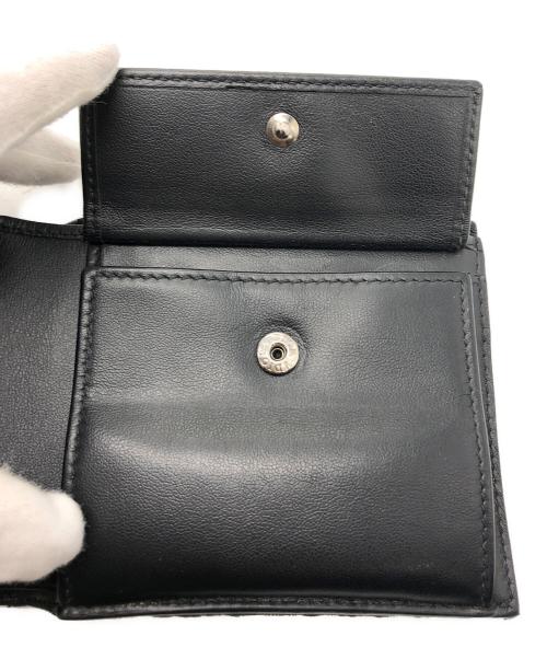 Dior（ディオール）DIOR (ディオール) オブリークジャガード2つ折り財布 ブラックの古着・服飾アイテム