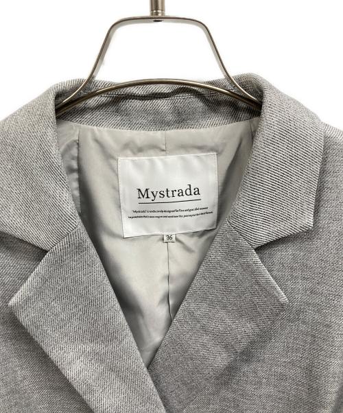 Mystrada（マイストラーダ）Mystrada (マイストラーダ) ダブルジャケット グレー サイズ:36の古着・服飾アイテム