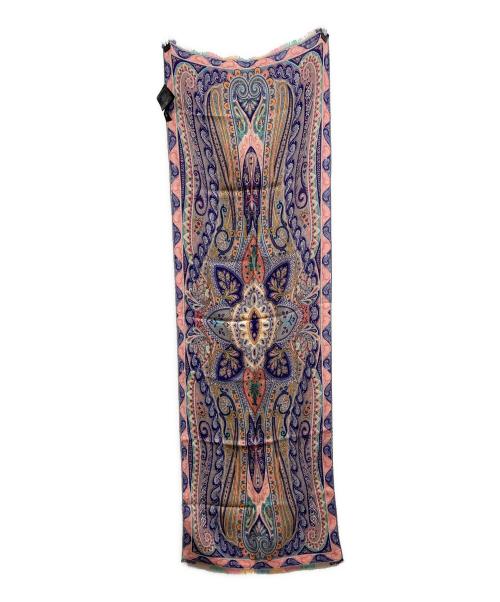 ETRO（エトロ）ETRO (エトロ) ペイズリースカーフ パープル×ピンクの古着・服飾アイテム