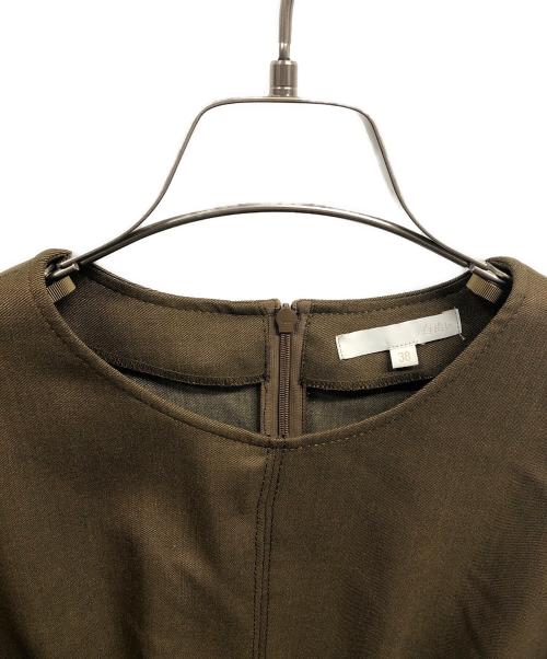 自由区（ジユウク）自由区 (ジユウク) デニムライクツイル ワンピース ブラウン サイズ:38の古着・服飾アイテム