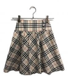 BURBERRY LONDON（バーバリーロンドン）の古着「ノヴァチェックスカート」｜ベージュ