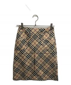 バーバリーブルーレーベル ノバチェック プリーツ ジャンパースカート 38 中古・古着通販】BURBERRY BLUE LABEL (バーバリー ブルー レーベル