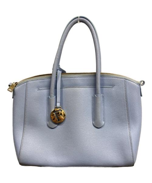 FURLA（フルラ）FURLA (フルラ) 2wayサッチェル クロスボディバッグ ブルーの古着・服飾アイテム