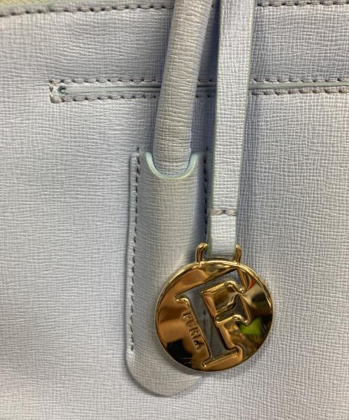 FURLA（フルラ）FURLA (フルラ) 2wayサッチェル クロスボディバッグ ブルーの古着・服飾アイテム