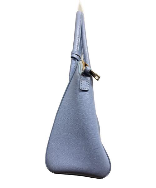FURLA（フルラ）FURLA (フルラ) 2wayサッチェル クロスボディバッグ ブルーの古着・服飾アイテム