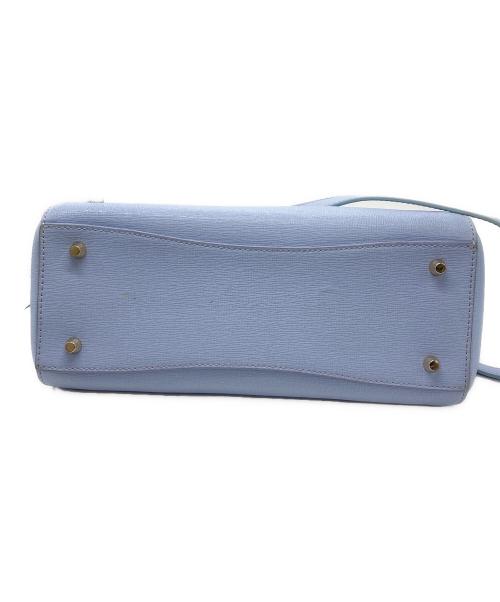 FURLA（フルラ）FURLA (フルラ) 2wayサッチェル クロスボディバッグ ブルーの古着・服飾アイテム