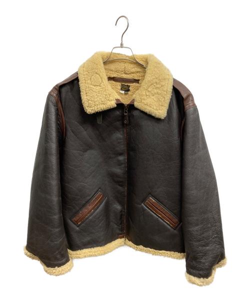 AVIREX（アヴィレックス）AVIREX (アヴィレックス) B-6 レザージャケット ブラウン サイズ:44の古着・服飾アイテム