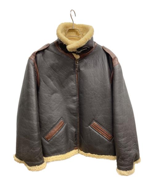 AVIREX（アヴィレックス）AVIREX (アヴィレックス) B-6 レザージャケット ブラウン サイズ:44の古着・服飾アイテム