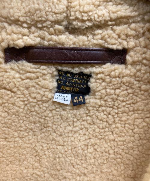 AVIREX（アヴィレックス）AVIREX (アヴィレックス) B-6 レザージャケット ブラウン サイズ:44の古着・服飾アイテム