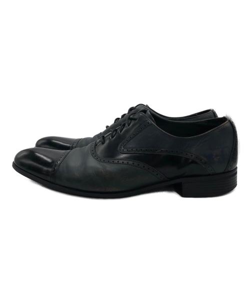 LANVIN（ランバン）LANVIN (ランバン) ブラックシャイニーバイカラーコンビ オックスフォード ドレスシューズ ブラック サイズ:26の古着・服飾アイテム
