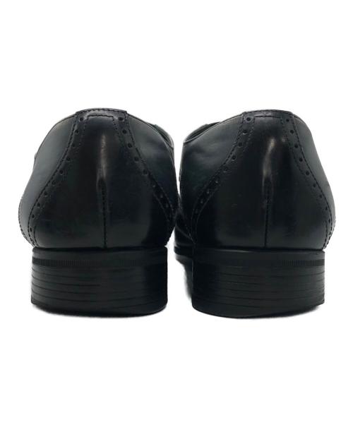 LANVIN（ランバン）LANVIN (ランバン) ブラックシャイニーバイカラーコンビ オックスフォード ドレスシューズ ブラック サイズ:26の古着・服飾アイテム