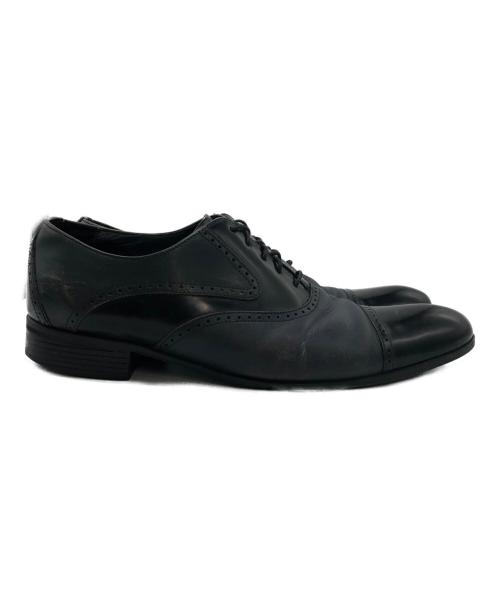 LANVIN（ランバン）LANVIN (ランバン) ブラックシャイニーバイカラーコンビ オックスフォード ドレスシューズ ブラック サイズ:26の古着・服飾アイテム