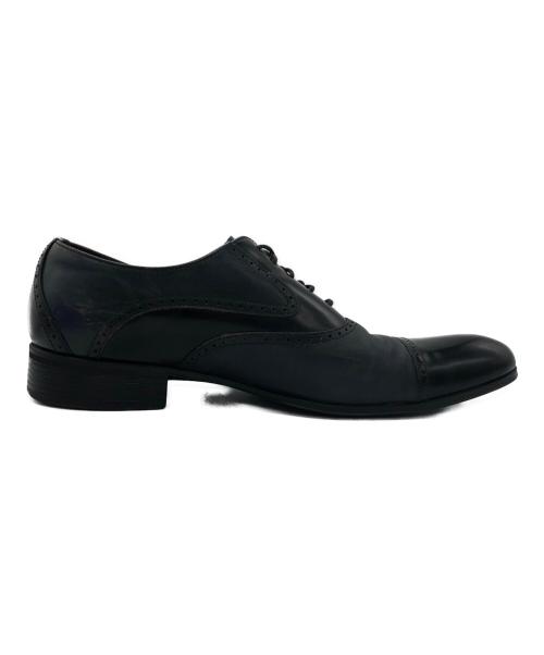 LANVIN（ランバン）LANVIN (ランバン) ブラックシャイニーバイカラーコンビ オックスフォード ドレスシューズ ブラック サイズ:26の古着・服飾アイテム