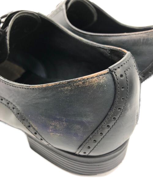 LANVIN（ランバン）LANVIN (ランバン) ブラックシャイニーバイカラーコンビ オックスフォード ドレスシューズ ブラック サイズ:26の古着・服飾アイテム