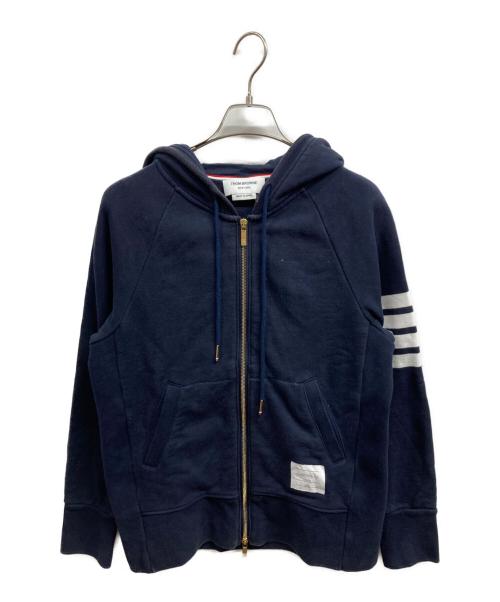Thom Browne（トムブラウン）Thom Browne (トムブラウン) 4BAR ZIP UP HOODIE ネイビー サイズ:3の古着・服飾アイテム