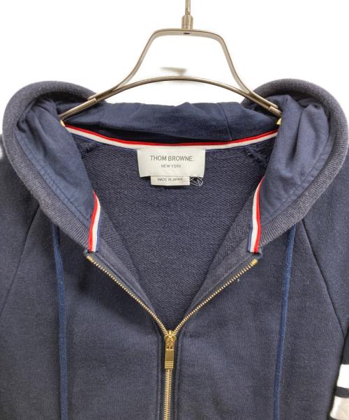 Thom Browne（トムブラウン）Thom Browne (トムブラウン) 4BAR ZIP UP HOODIE ネイビー サイズ:3の古着・服飾アイテム