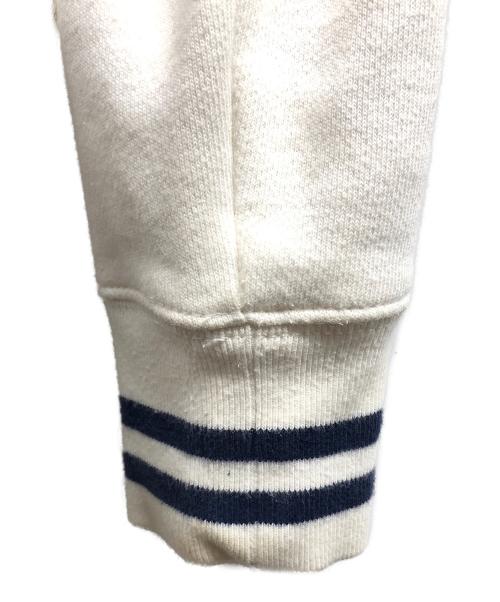 POLO RALPH LAUREN（ポロ・ラルフローレン）POLO RALPH LAUREN (ポロ・ラルフローレン) ジップスウェット ネイビー×アイボリー サイズ:XSの古着・服飾アイテム