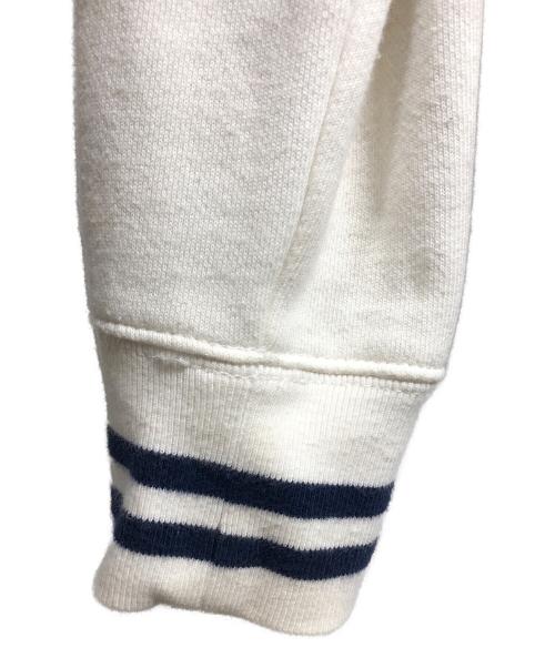 POLO RALPH LAUREN（ポロ・ラルフローレン）POLO RALPH LAUREN (ポロ・ラルフローレン) ジップスウェット ネイビー×アイボリー サイズ:XSの古着・服飾アイテム