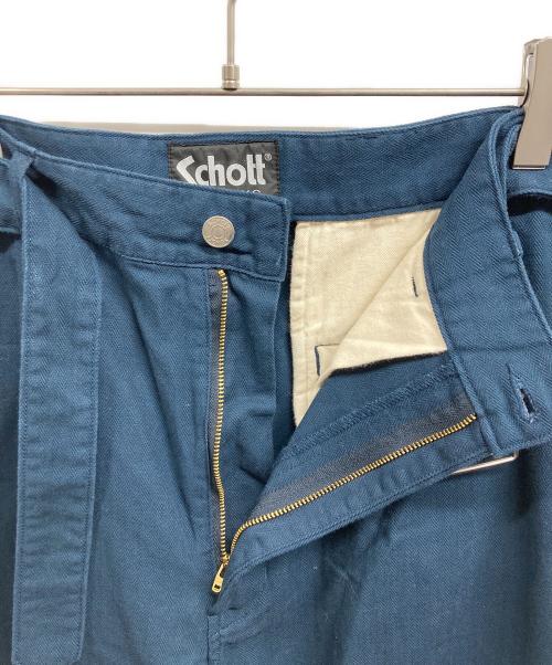 Schott（ショット）Schott (ショット) HERRINBONE MILITARY TROUSERS ネイビー サイズ:XLの古着・服飾アイテム