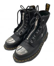 Dr.Martens（ドクターマーチン）の古着「ハードウェア レザー8ホールブーツ」｜ブラック