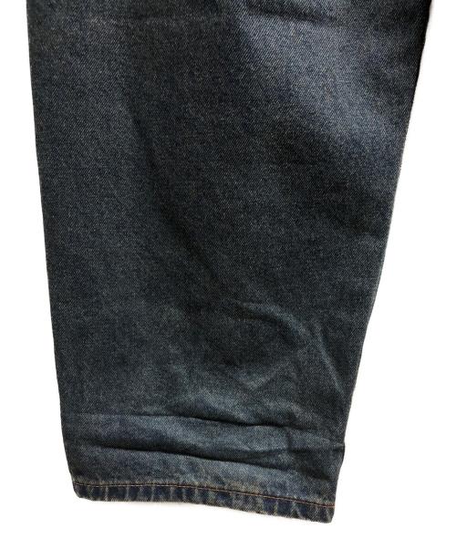 9090（9090）9090 (9090) King Logo Wide Tuck Denim Pant インディゴ サイズ:Mの古着・服飾アイテム